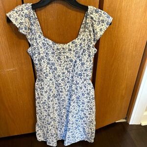 Hollister blue floral dress